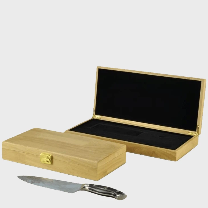 Rubberwood Knife Box